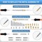 Wood Burning Kit for Adults with Gloves, 130pcs Wood Burning Pen Tool Set with Adjustable Temperature 200~450 °C Switch Pyrography Pen Kit for Embossing Carving Soldering